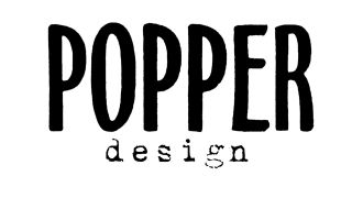 Popper design Oy, logo